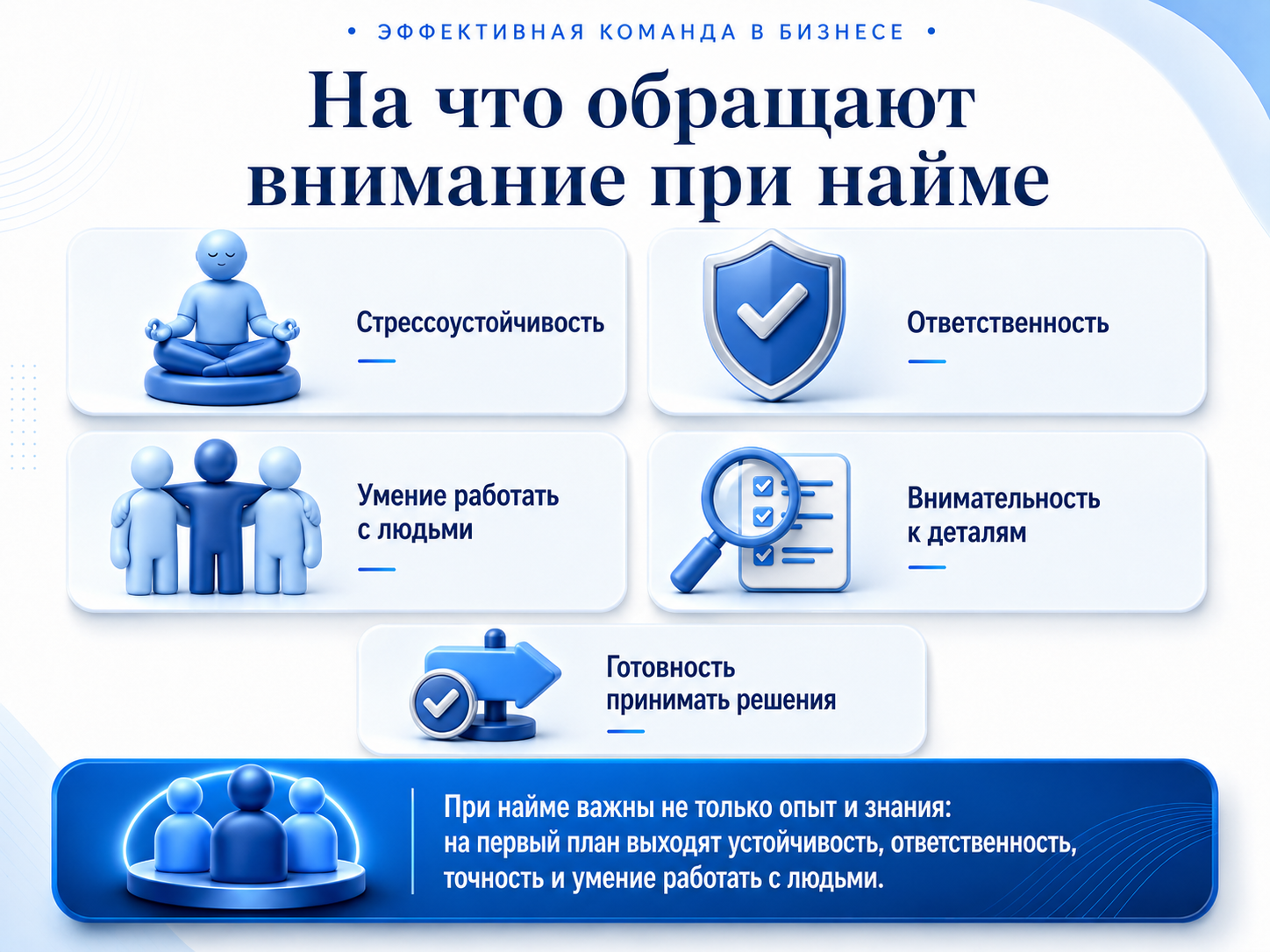 На что обращают внимание при найме На что обращают внимание при найме