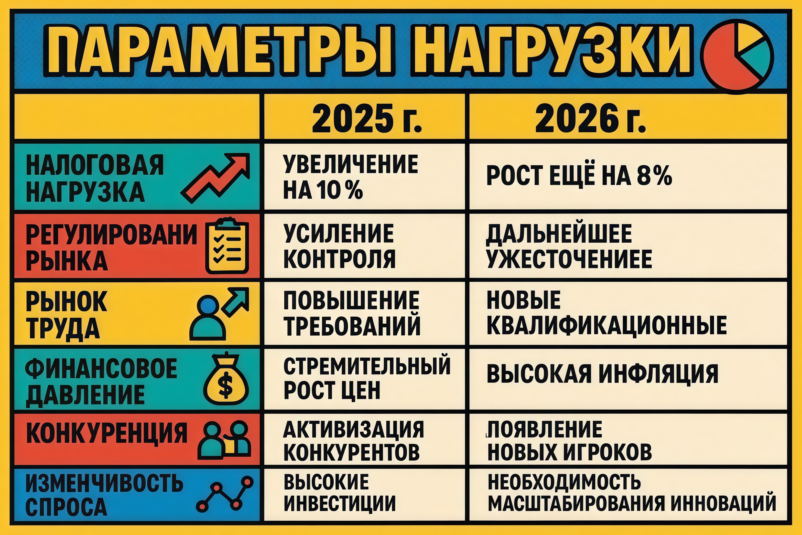 Параметры налоговой нагрузки 2026 Параметры налоговой нагрузки 2026