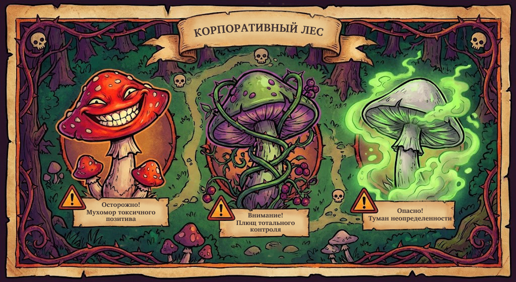 Три «ядовитых» гриба в корпоративном лесу Три «ядовитых» гриба в корпоративном лесу